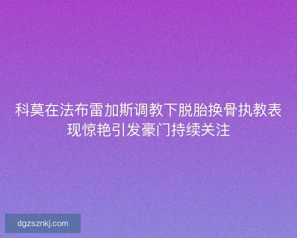 科莫在法布雷加斯调教下脱胎换骨执教表现惊艳引发豪门持续关注